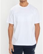 T-Shirt Regular Fit Aston Martin Racing embossé blanc