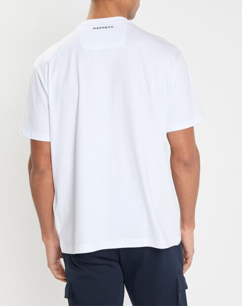 T-Shirt Regular Fit Aston Martin Racing embossé blanc