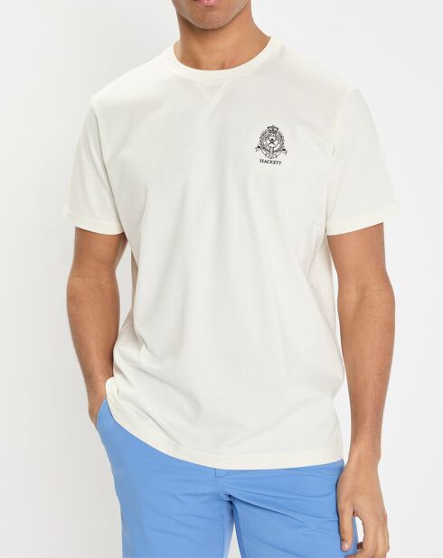 T-Shirt Regular Fit Blason écru
