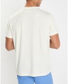 T-Shirt Regular Fit Blason écru