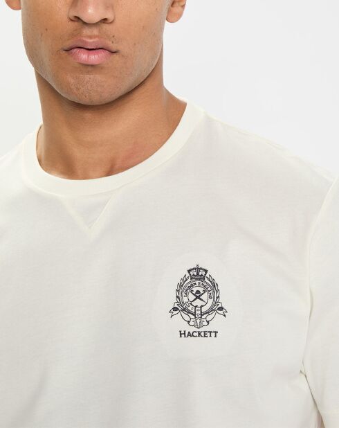 T-Shirt Regular Fit Blason écru