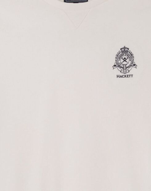 T-Shirt Regular Fit Blason écru