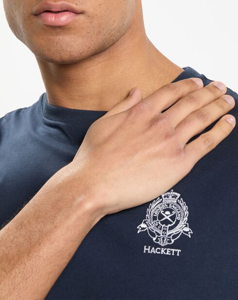 T-Shirt Regular Fit Blason bleu
