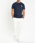T-Shirt Regular Fit Blason bleu