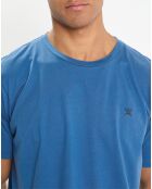 T-Shirt Regular Fit uni Yok bleu moyen