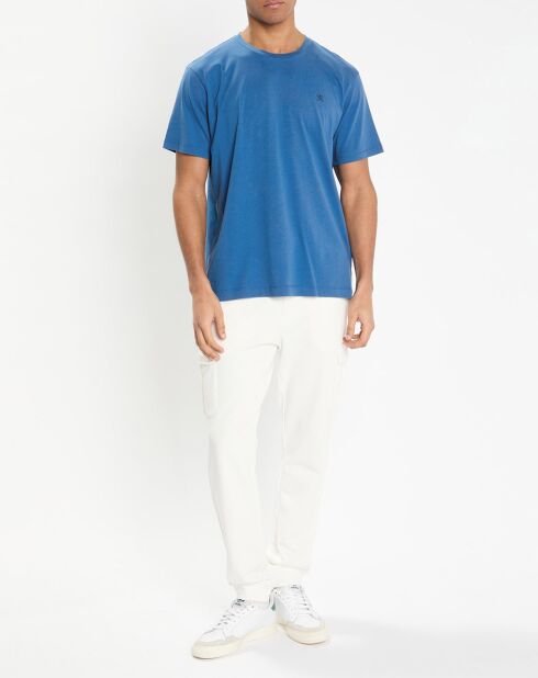 T-Shirt Regular Fit uni Yok bleu moyen