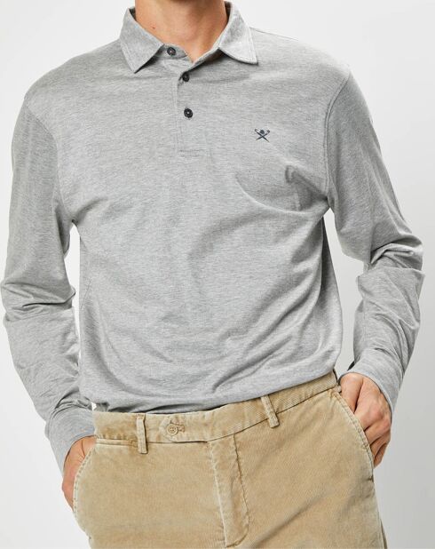 Polo Classic Fit Mercerise gris