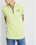 Polo col zippé Aston Martin Racing jaune