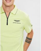 Polo col zippé Aston Martin Racing jaune