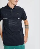 Polo en jersey Regular Fit rayé Aston Martin Racing noir