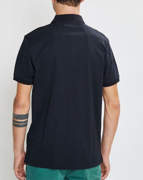 Polo en jersey Regular Fit rayé Aston Martin Racing noir
