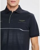 Polo en jersey Regular Fit rayé Aston Martin Racing noir