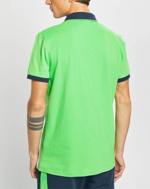 Polo Droit Multi Patch Aston Martin Racing bleu/blanc/vert fluo