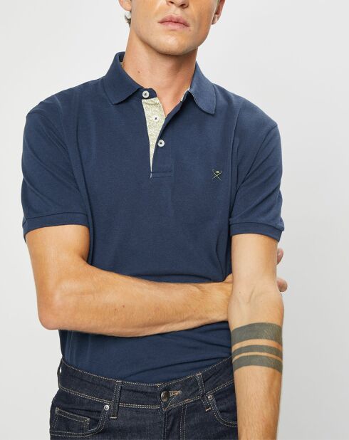 Polo Classic Fit Piqué bleu marine