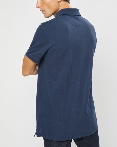 Polo Classic Fit Piqué bleu marine