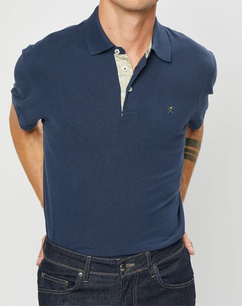 Polo Classic Fit Piqué bleu marine