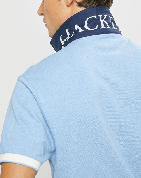 Polo Classic Fit Piqué Brand bleu ciel