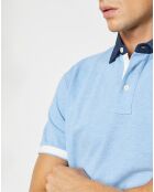 Polo Classic Fit Piqué Brand bleu ciel