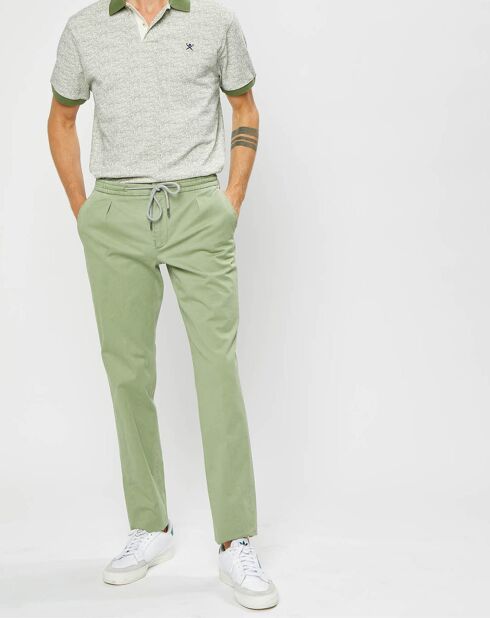 Polo Classic Fit Imprimé Allover kaki/beige