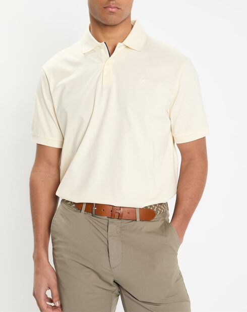 Polo en Jersey Regular Fit uni Smart écru