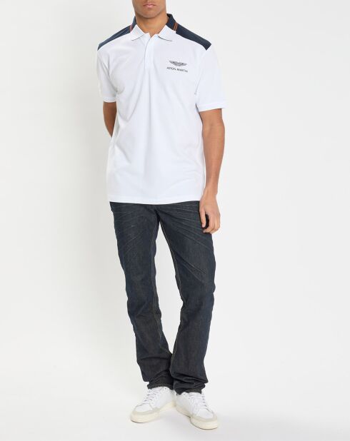 Polo Regular Fit Aston Martin Racing Rib blanc