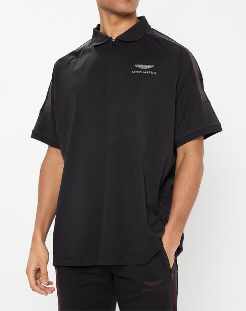 Polo zippé Aston Martin Racing noir