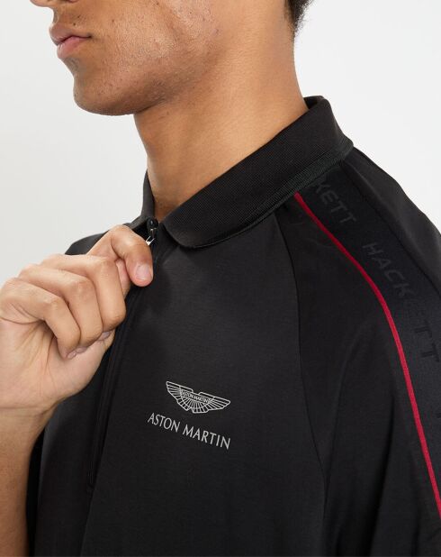 Polo zippé Aston Martin Racing noir