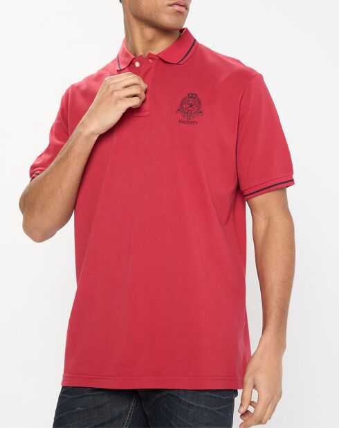 Polo Regular Fit piqué Blason rouge