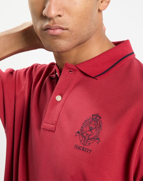 Polo Regular Fit piqué Blason rouge