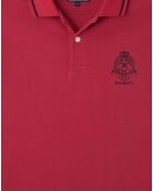 Polo Regular Fit piqué Blason rouge