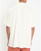 Polo Slim Fit uni éponge écru