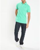 Polo Regular Fit uni piqué vert clair
