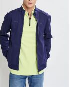 Sweat en Jersey col montant bleu marine