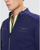 Sweat en Jersey col montant bleu marine