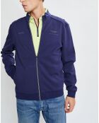 Sweat en Jersey col montant bleu marine