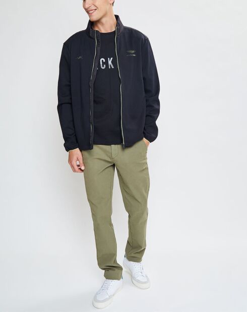 Blouson Aston Martin Racing Jersey bimatière noir