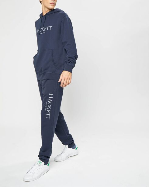 Jogging Droit Uni bleu marine