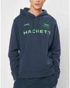 Sweat à capuche Aston Martin Racing bleu marine/vert