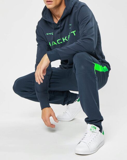 Sweat à capuche Aston Martin Racing bleu marine/vert