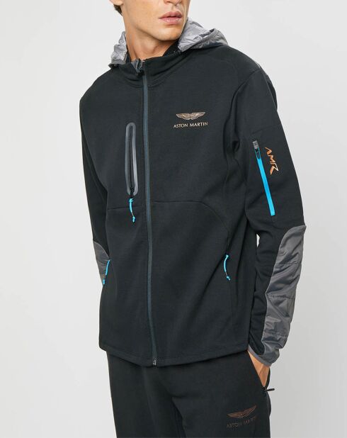 Blouson Sweat Hybride Aston Martin Racing noir