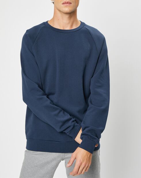 Sweat Raglan Crew bleu marine