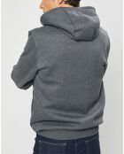 Blouson Hybride bi-matière Jersey gris