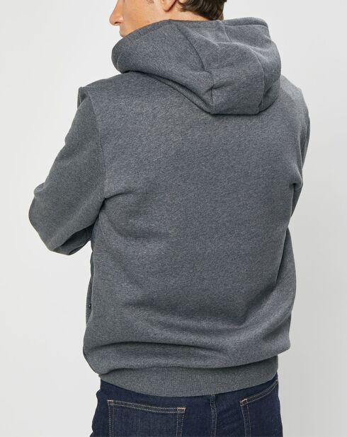 Blouson Hybride bi-matière Jersey gris
