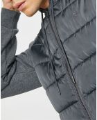 Blouson Hybride bi-matière Jersey gris