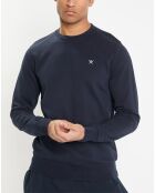 Sweat col rond bleu foncé