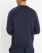 Sweat col rond bleu foncé