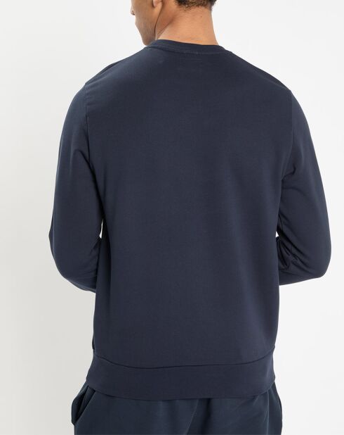 Sweat col rond bleu foncé