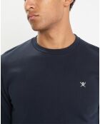 Sweat col rond bleu foncé