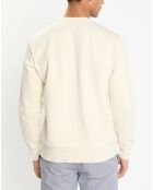 Sweat col rond écru