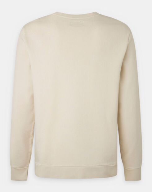 Sweat col rond écru